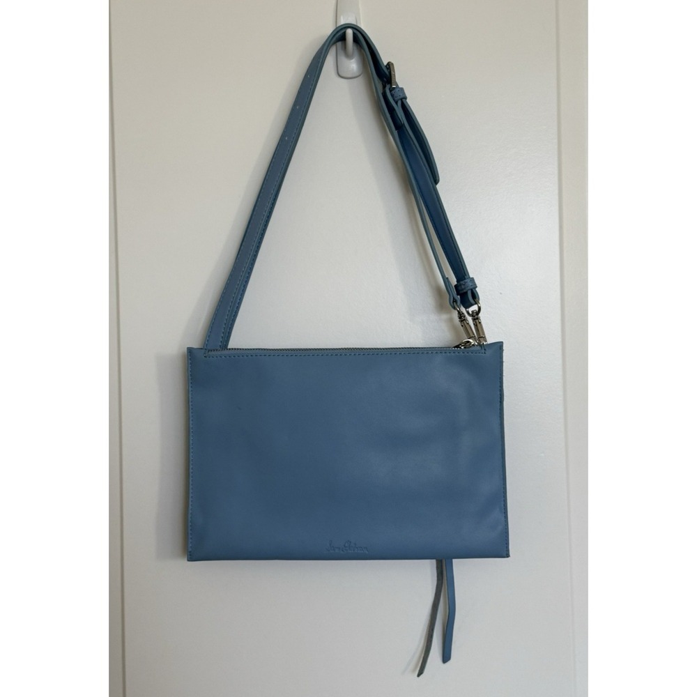 Sam Edelman Maisie Passport Crossbody Light Blue Leather Travel/Everyday Bag - Picture 3 of 14